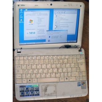 Нетбук MSI Wind U100 (Intel Atom N270 1.66Ghz /1024Mb DDR2 /120Gb /10" 1024x600) - Перово