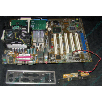 Материнская плата Asus P4PE (FireWire) с процессором Intel Pentium-4 2.4GHz s.478 и памятью 768Mb DDR1 Б/У (Перово)