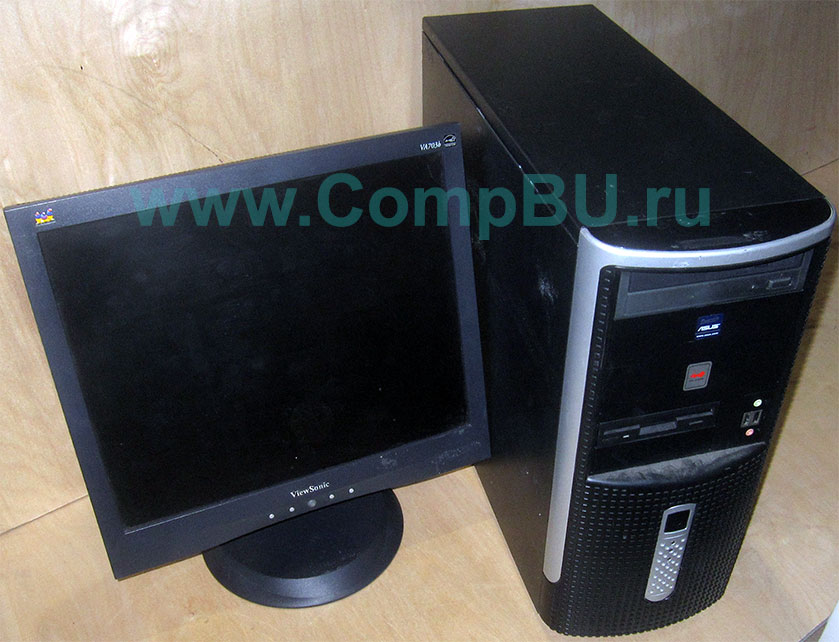Комплект: одноядерный компьютер Intel Pentium-4 с 1Гб памяти и 17 дюймовый ЖК монитор (Перово)